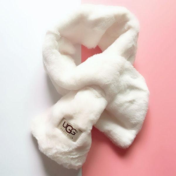 

Новый Бренд Девочек Шарфы Бренд Дети И Дети Бархат Шарф Пушистый Мягкий Мех Текст