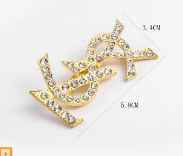 

wholesale price 14k classic designer pearl diamond broo1ch golden silver breastpin pin jewelry accessories evening party gift aaa9, Gray