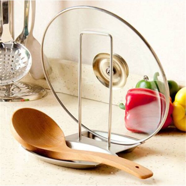 

salesstainless steel lid spoon kitchenware stand organizer kitchen tool