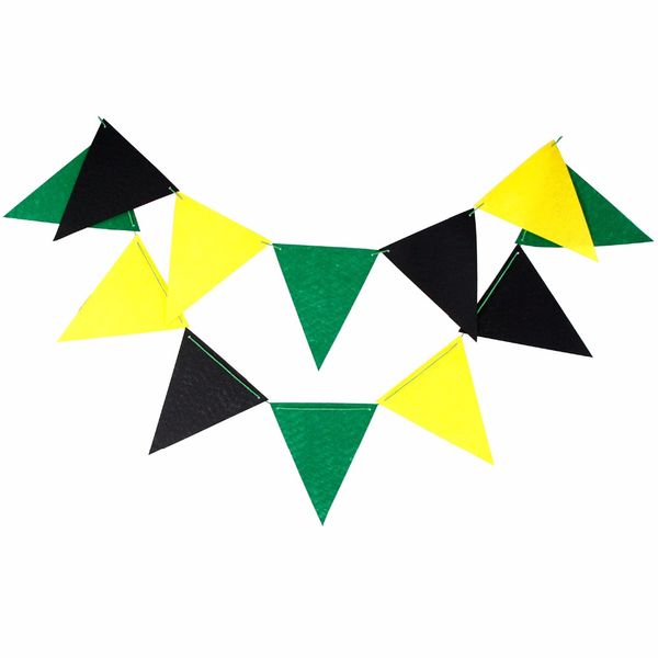 2020 Black Green Yellow Banner Nursery Flags Bunting Garland For
