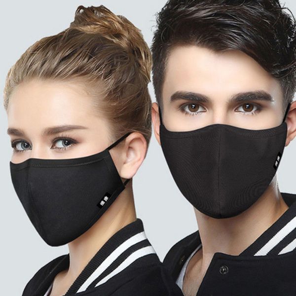 

cycle mask cotton anti-dust face mouth mask black cycling cloth respirator with 8 filter