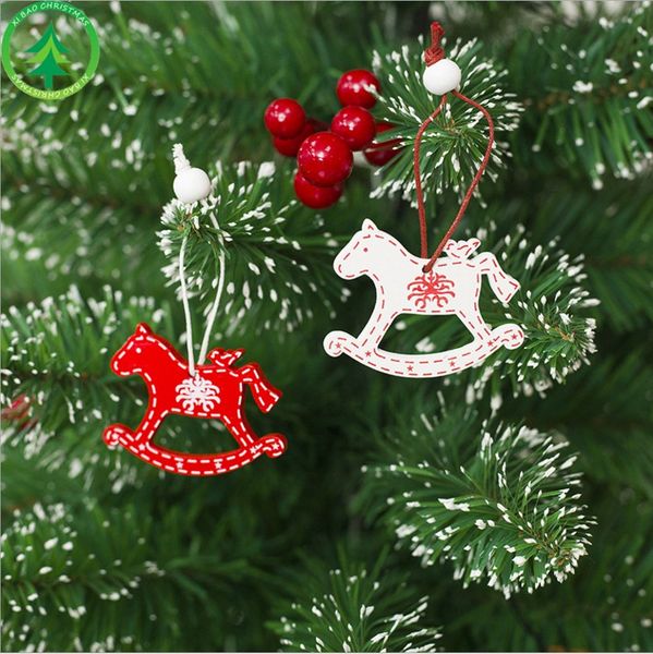 Acquista Albero Di Natale Appeso Ornamenti In Legno Party Decorazioni Di Natale La Casa Regali Di Legno A Forma Di Albero Dty Decorazione 12 Pezzi