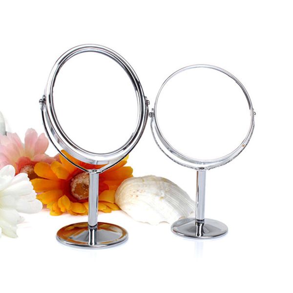 

mini travel makeup mirror double sided rotary mirror deskstand compact high clear cosmetic with 1: 2 enlarge function