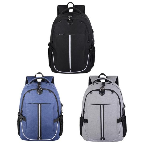 

мужская мода usb зарядка рюкзак опрятный стиль противоугонная спортивная школьная сумка унисекс мальчики девочки большой емкости случайный р