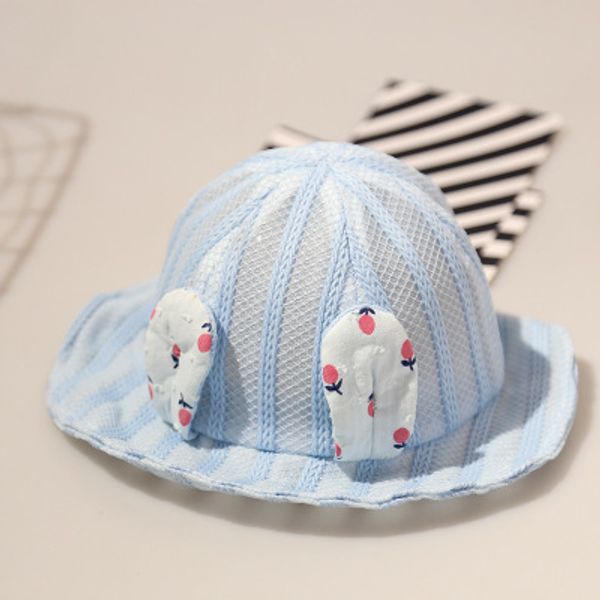 

little kids Child fisherman hat girl straw Cartoon hat summer thin air shading cap baby girl princess fresh sunscreen beach