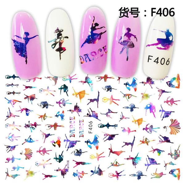 

wirinef super thin nail stickers tips 1 sheet nail manicure tool accessories mixed diy art adhesive decalsx, Black