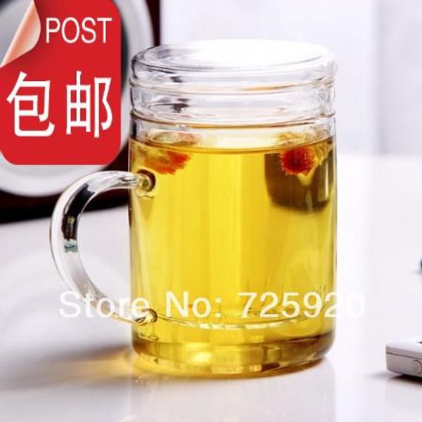 

wholesale-thickening heat resistant glass cup transparent glass 450ml ing