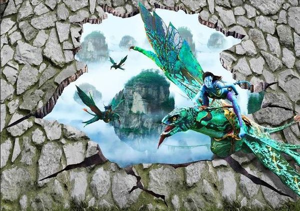 

floor painting 3d wallpaper 3d outdoor floor painting avatar magic stereo wall painting self-adhesive pvc wallpaper