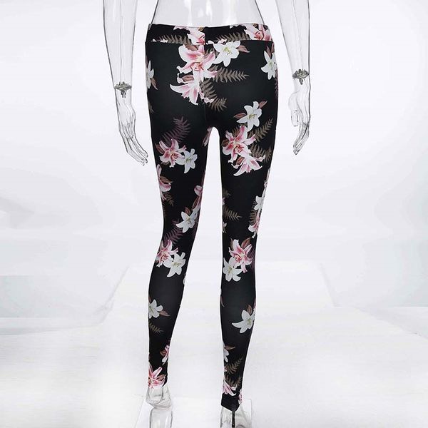 

O-Neck Women's Fitness Suits Crop Tank Workout Floral Printed Top And Legging Pants 2 Pieces Set Summer Ladies Sexy Tracksuit New