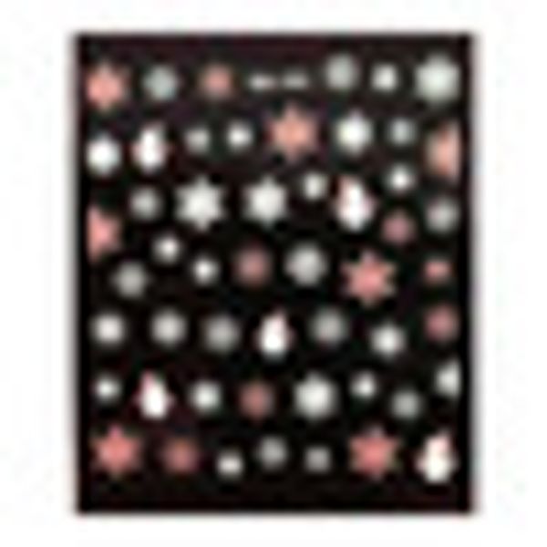 

new nail art stickers adhesive sticker snowflake xmas sticker decals decor, Black