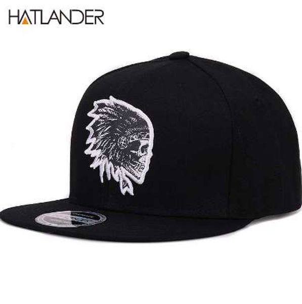 

hatlander]embroidery caps sports caps flat hip women snapbacks snapback brim bones gorra hats for skull hop men baseball fgpam