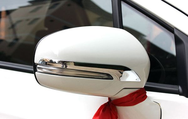 

2pcs abs chrome rearview mirror decoration strip cover trim for suzuki sx4 s-cross 2014 2015 2016 2017 2018