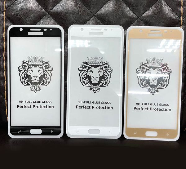 

For iphone x max full glue tempered gla color edge premium quality 9h full creen protector iphone x 6 7 8 plu with packaging