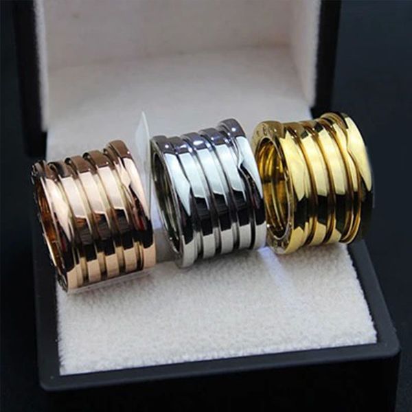 

2018 люксовый бренд логотип весна кольцо ювелирные изделия серебряный золотой цвет Болгария кольца для женщин мужчины мода ювелирные изделия подарок Оптовая