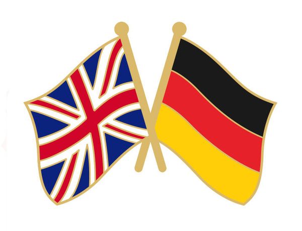 UK Alemanha Amizade Pin 100 pcs muito Frete grátis
