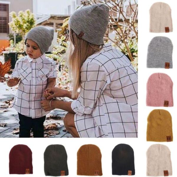 

femmes cap solide couleur tÃªte baggy chapeau chaud skullies crochet d'hiver ski beanie crÃ¢ne slouchy caps, Blue;gray