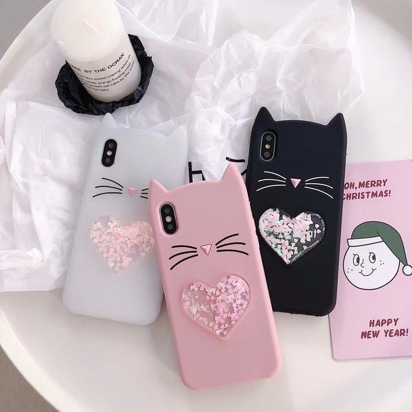 

зыбучие пески 3d cat tpu чехол для мобильного телефона мягкая силиконовая задняя крышка для iphone xs max xr 8 7 6s 6 plus