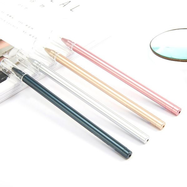 

6 pcs matte sense fine nib 0.38mm superrior pen blue color gel ink pens for writing stationery school canetas escolar fb449