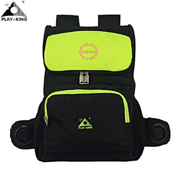 

playking cycling motorcycle backpack bag with reflective safety led indicator light with speaker for bicycle backpack bag
