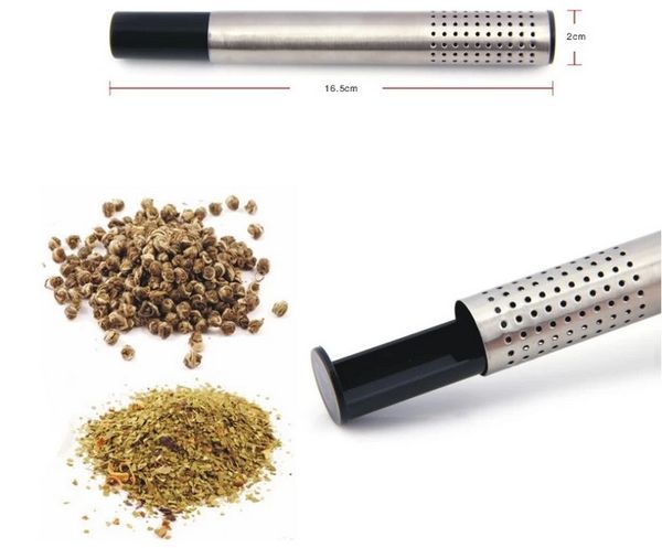 

pen style tea device stainless steel tea bag 2018 tea strainer tube stick belt ing