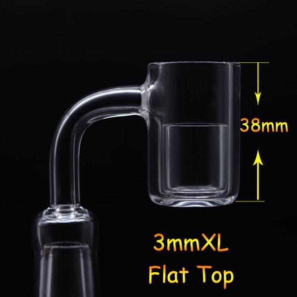 

38mm High Wall Quartz Banger Nail кварцевым Вставка 3мм Wall 25mmOD 10мм 14мм 18мм Кварцевый Гвозди для стекла Вода затяжками Dab Rigs