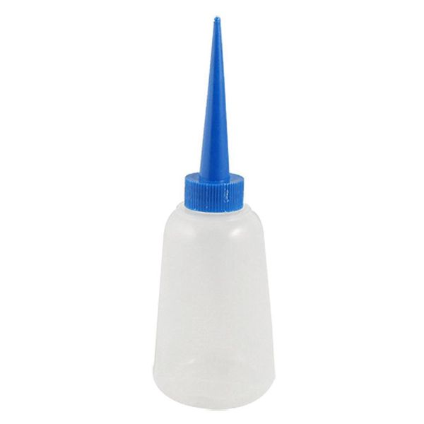 

2 pieces 150ml blue/white pointy nozzle sewing machine oil bottles