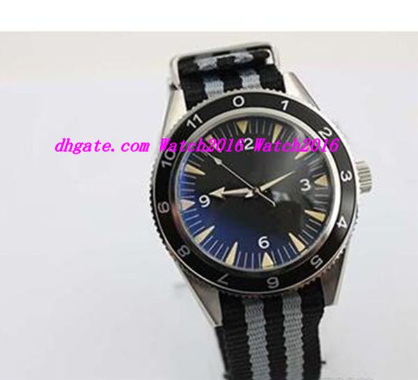 

luxury watches automatic spectre limited edition men's wristwatch color fabric belt glass back chronometer james bond spectre male watc, Slivery;brown