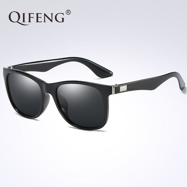 

qifeng polarized sunglasses women men fashion brand driver sun glasses for uv400 female male safety driving fishing oculos qf001, White;black