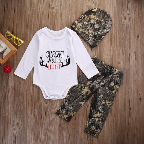 

Newborn baby boy clothing chri tma toddler romper pant hat 3pc et outfit infant boutique ca ual kid co tume xma children pajama