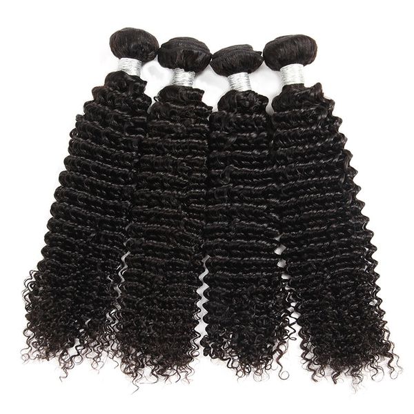 

brazilian curly virgin hair wefts 4 bundles natural black kinky curly hair weaves brazilian jerry curly virgin human hair extension