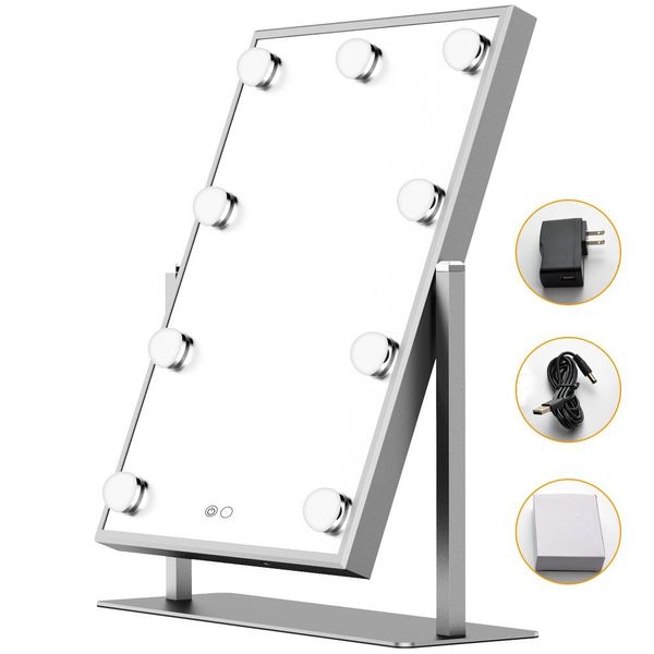

hollywood vanity mirror with light table lighted mirror with dimmer lighting adjustable touch screen mirrors