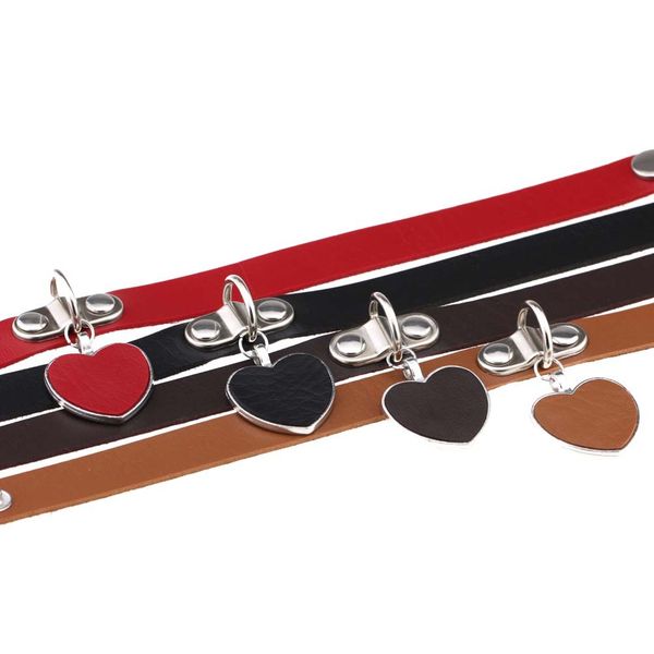 

горячей продажа сердце choker ожерелье женщины модная choker punk многоцветная кожа pu регулируемые ожерелье аксессуары готического фестивал, Golden;silver