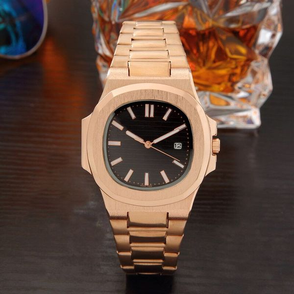 

Free Shipping Nautilus Quartz Watches For Men High Quality Luxury Stainless Steel Waterproof Watches Mens 40MM 5711 Brand Wristwatches