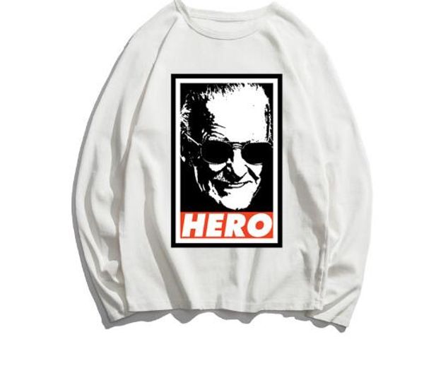 

Stan Print Design Long Sleeve Tshirts Mens Hero Marvel's Father Tees Tops Mens Women Casual Autumn T-Shirts Harajuku Streetwear Tops