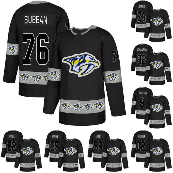 

Men 76 P.K. Subban Jersey Nashville Predators 74 Juuse Saros 92 Ryan Johansen 9 Filip Forsberg 59 Roman Josi Hockey Jerseys Black