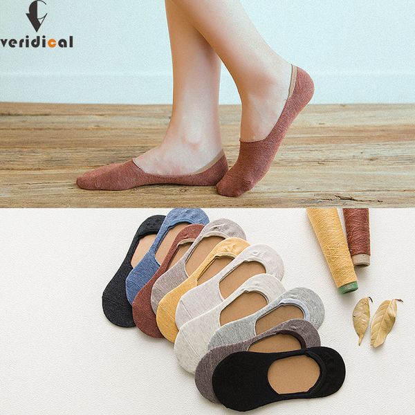 

5 pairs/lot women soft invisible socks low cut casual cotton loafer boat non-slip invisible no show socks spring summer styles, Black;white