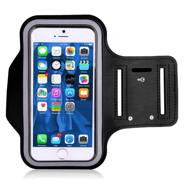 

outdoor men women sport armband case zippered fitness running arm band pouch jogging workout 4.7-5.7inches q