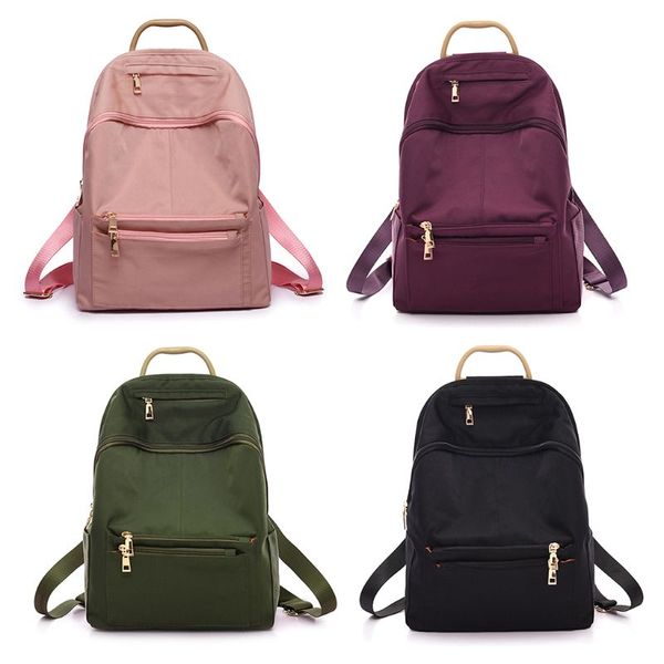 

noenname_ women casual backpack travel large capacity rucksack nylon shoulder school bag backpack
