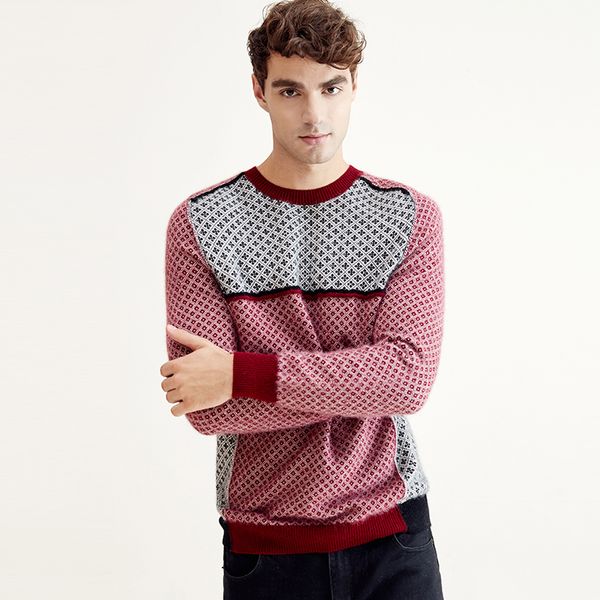

zhili 2018 new autumn crew neck pullover cashmere sweater, White;black