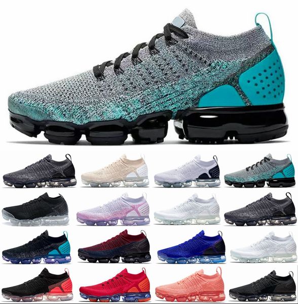 

2018 New 2.0 laser orange Racer blue Light Cream White men Women Running Shoes Triple White Black Sports Sneakers off designer Chausseures