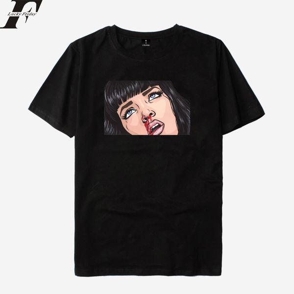 T-shirt da uomo 2022 Mary Mia Wallace T-shirt da uomo / donna T-shirt in cotone da film classico Maschile Quentin Tarantino Top Tees