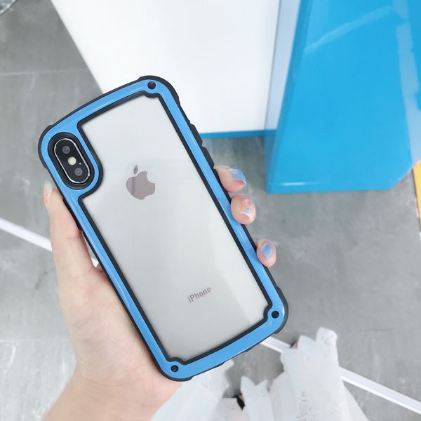 

esthetical for iphone 7 plus luxury case luxury baking finished jelly tpu frame acrylic rear phone case hybrid cellphone cover