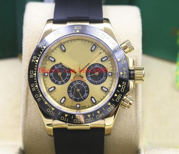 

3 color luxury high watch 40mm cosmograph 1165181 116508 ceramic bezel no chronograph working mechanical automatic mens watch man's wat, Slivery;brown