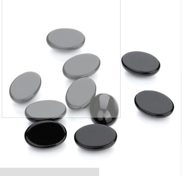 

10pcs/lot 10*14/13*18/18*25mm black beads cameo cabochon natural stone beads diy cabochon setting findings jewelry making f5020