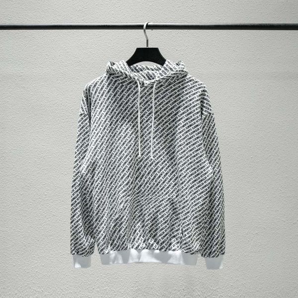 

2018 Unisex Winter Autumn Fashion Vetements Allover Logo Print Hip Hop Hooded Haute Couture Sweatshirts Long Sleeve Hoodie