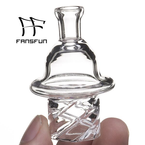 Novo Phat Glass Carb Cap Fumo para Banger Prego Od 31mm Dome com furo de ar nas unhas superiores Dab Rigs