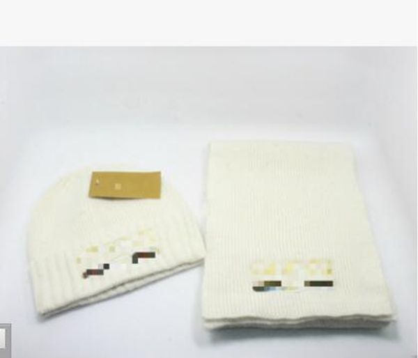 

sale knitted hat cap -men's and women's cotton hat scarf two-piece to keep warm in winter wool hat scarf set, Blue;gray