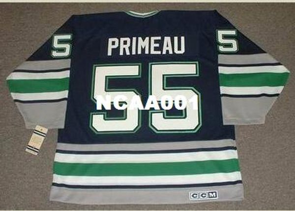 

men #55 keith primeau hartford whalers 1990's ccm vintage retro hockey jersey or custom any name or number retro jersey, Black;red