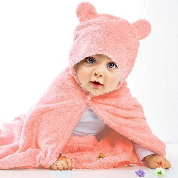 

microspun children's bathrobe baby bath towel cloak newborn hooded super soft bath towel more hydrophil than pure cotton