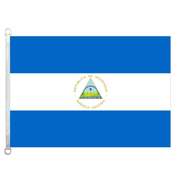

nicaragua flag,90*150cm ,100% polyester, banner,digital printing